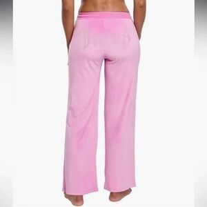 Juicy Couture Y2K Pink Velour Pajama Pants Intimates Sleepwear